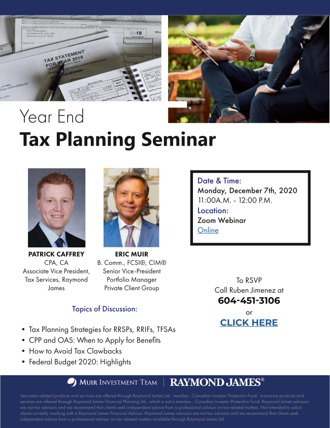 Year End Tax Planning Seminar